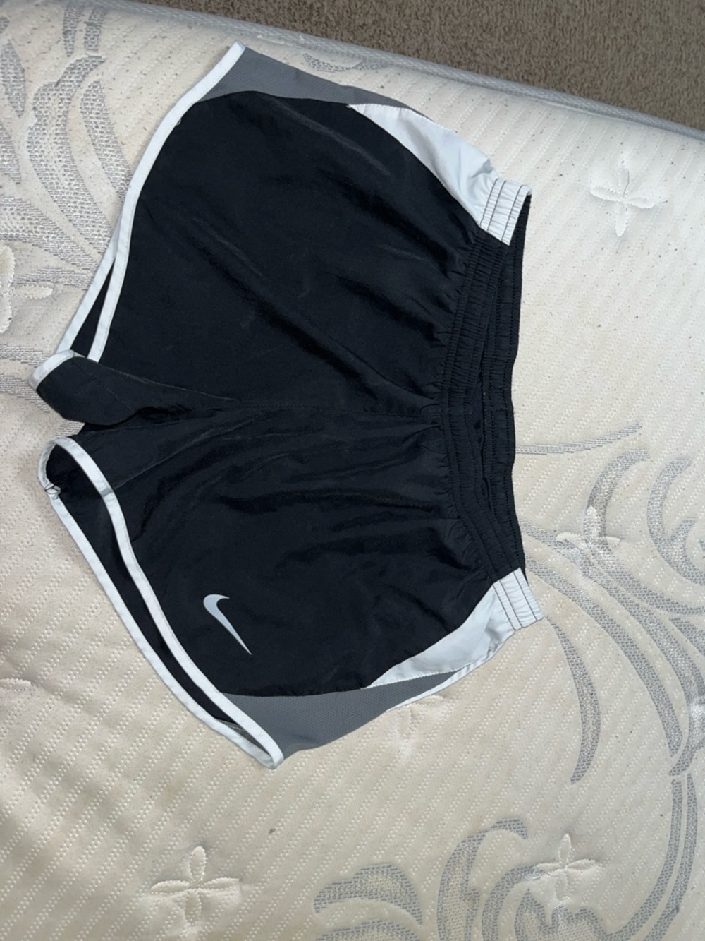 Nike Black and White Women's Athletic Shorts